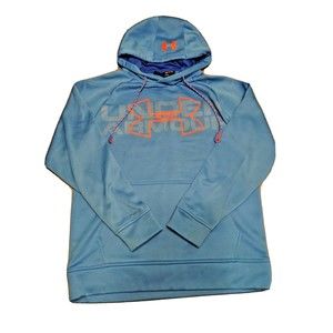 light blue under Armour cold gear Storm SM/P/CH with kangaroo pocket hoodie